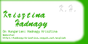 krisztina hadnagy business card